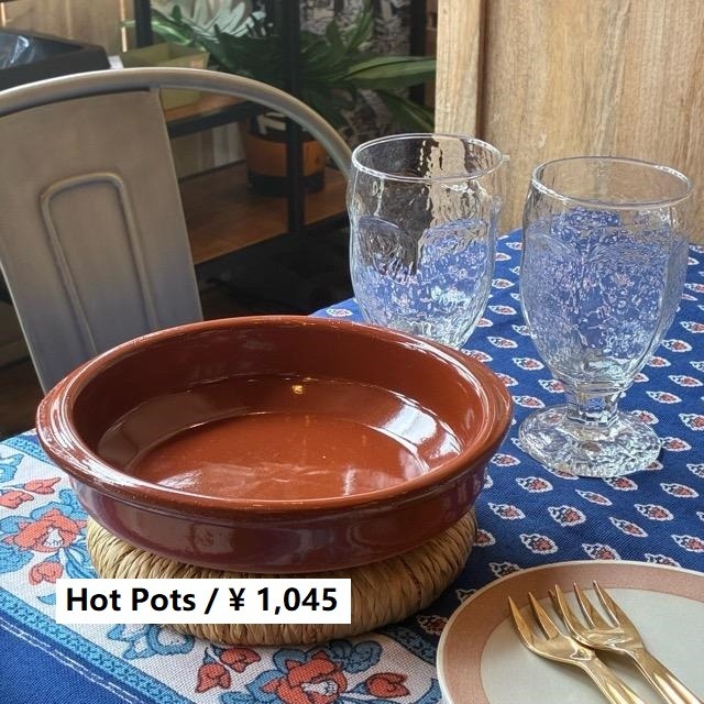 スペイン　カスエラ　L　18.5cm　鍋　鍋料理　スープ　素焼き　直火　オーブン　電子レンジ　食洗機　カスウェラ　ブラウン　アヒージョ　煮込み料理　丸皿　