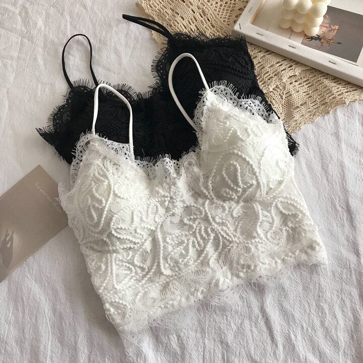 スプリングスタイルブラ レースショートバックトップス 春物 1号婦人13188799229