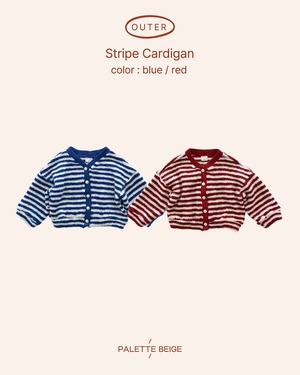 the beige［取寄］stripe cardigan 26winter