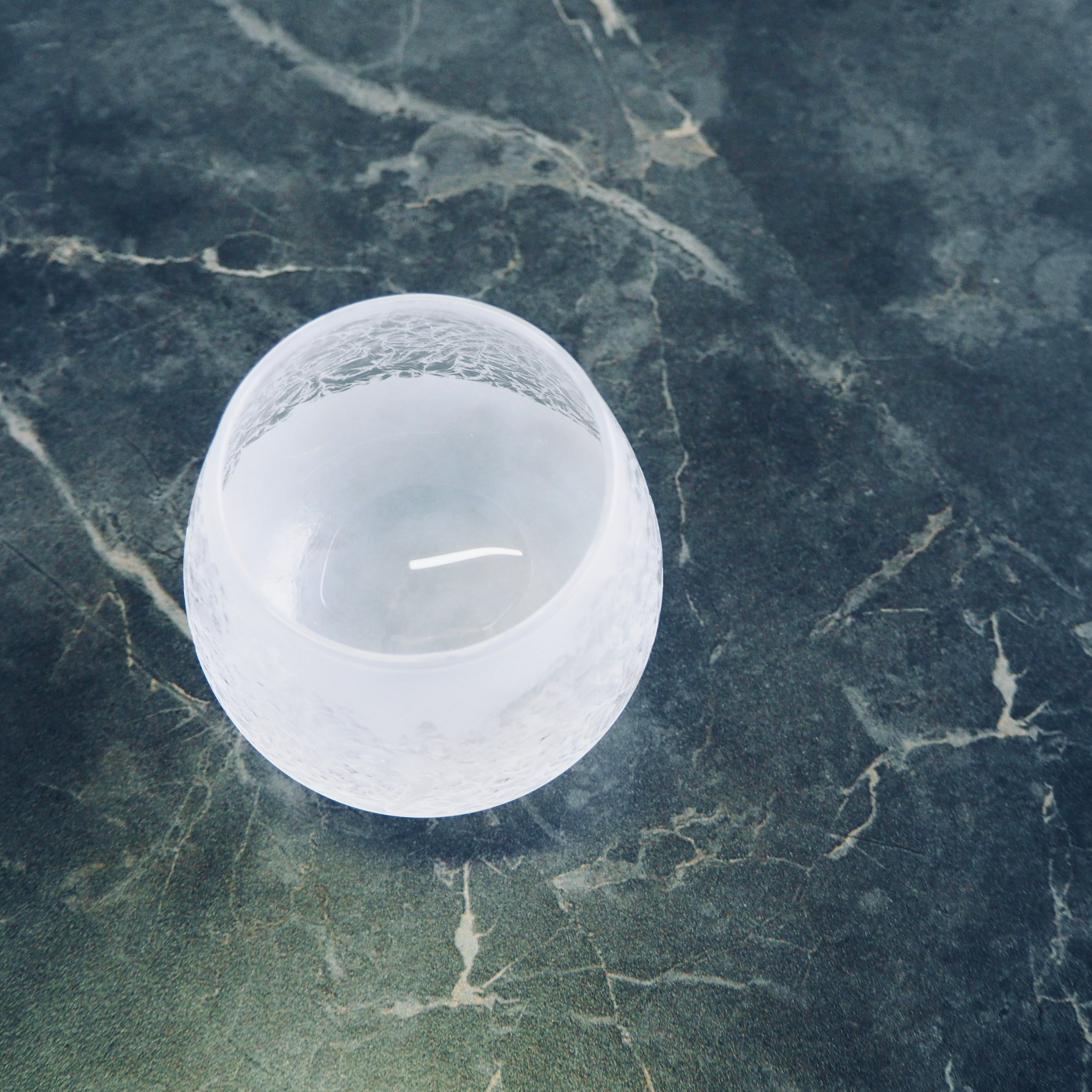 陽_華雪／揺らめくグラス／桐箱／320ml | 結霜月華-KessouGekka/古き