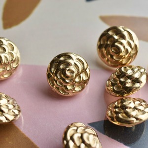 ゴールドカメリアフラワー 15㎜