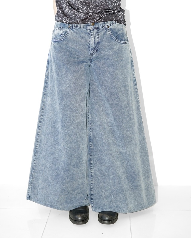 Vintage buggy flare easy denim pants