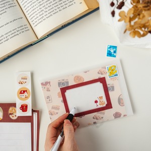 くまとふたりのおうちレターセット