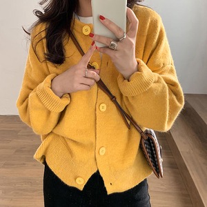 ニットカーディガン レディース ニットトップス 長袖 アウター 秋冬 ニットソー 韓国風 即納