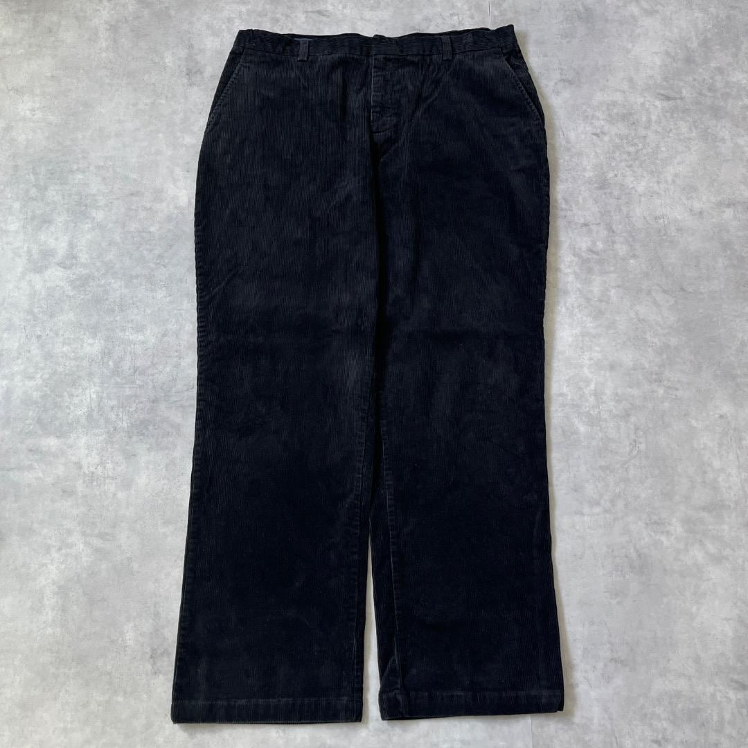 ランズエンド W38 コーデュロイ ボトム チノパン 古着 黒 17073