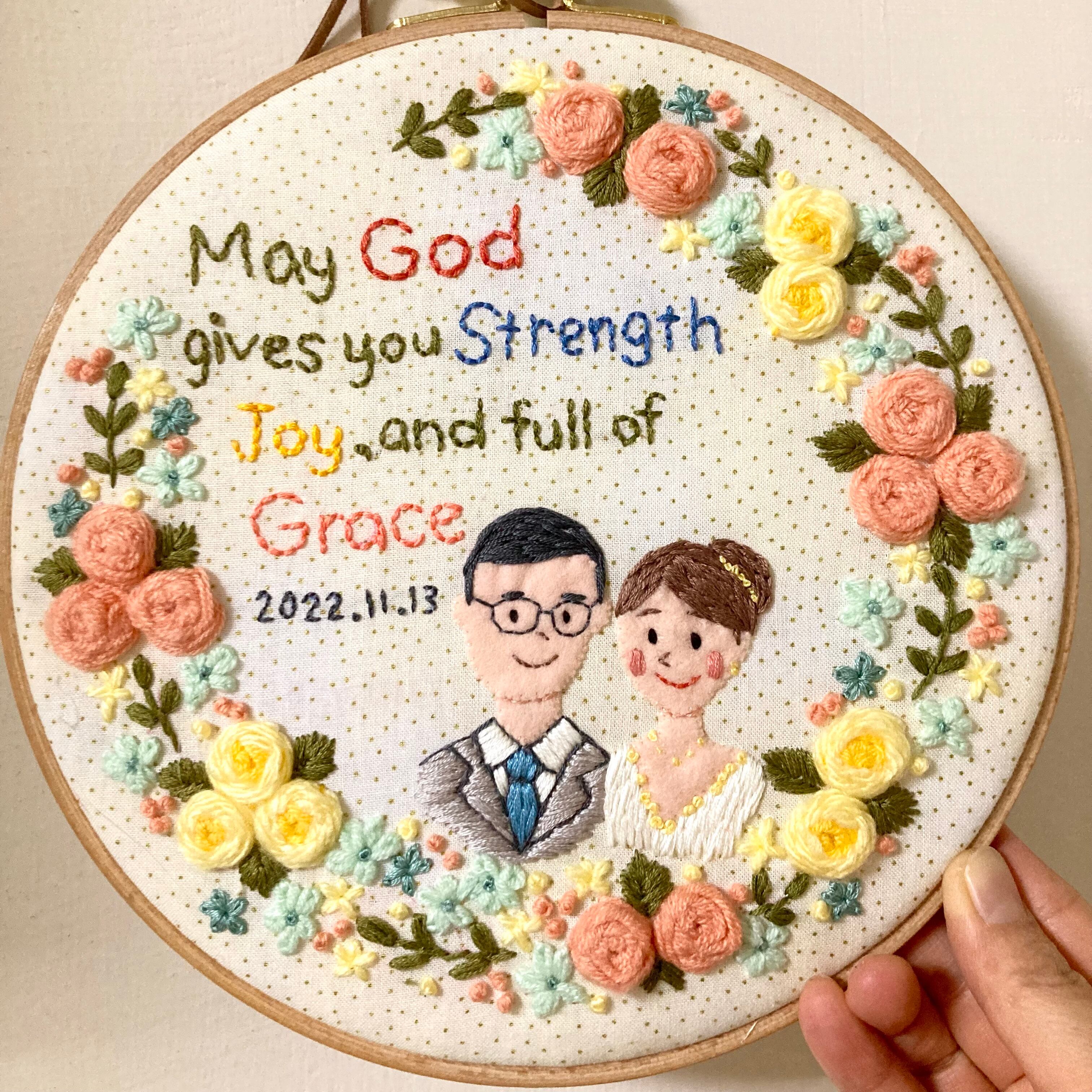 オーダーメイド刺繍フレーム(直径10cm) | アートとことばの森