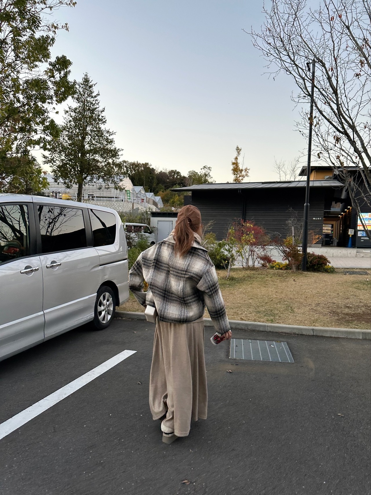 2way check middleJK／beige