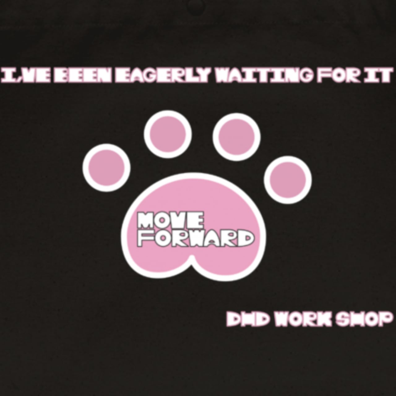 DHD(M)053【ニュースペーパーバッグ（ブラック）　足あと】