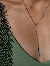 Petal Y necklace