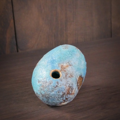 ハートの花入れ mixed blue no.4