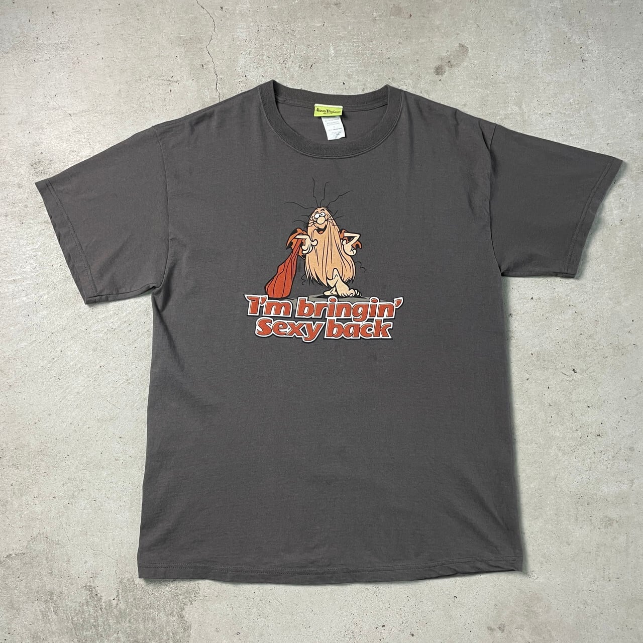 00年代 I'M BRINGIN SEXY BACK キャラクター プリントTシャツ メンズL
