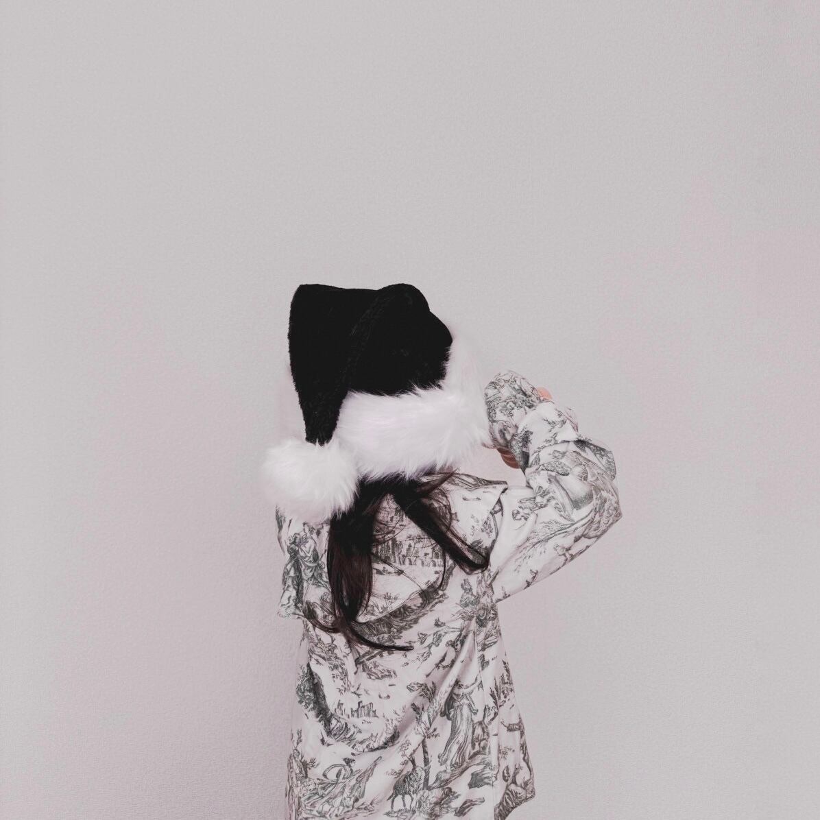【即納】Black santa hat / kids