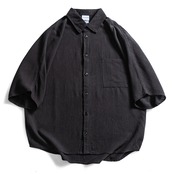 リネンブレンド リラックスシャツ R3014