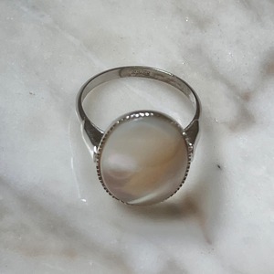vintage silver shell ring