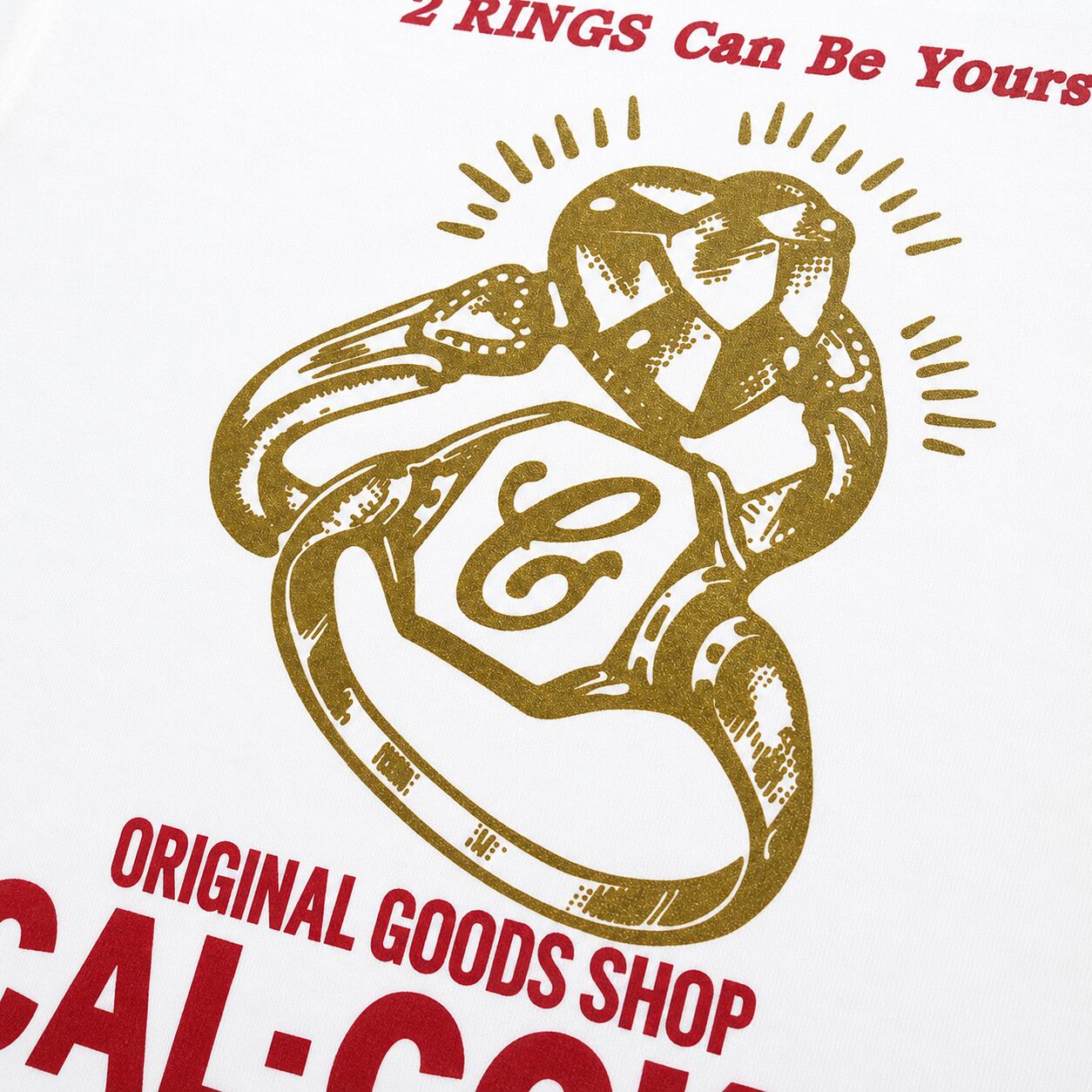 Tシャツ 2RING ホワイト CAL-COKE ロカビリーファッション ブランド