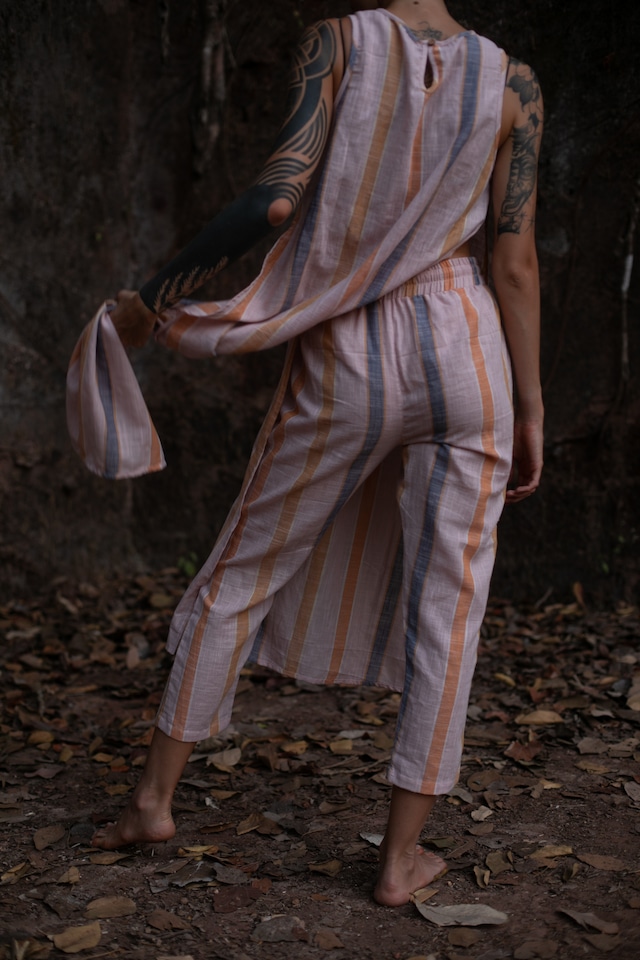 Soft Stripe — Tapered Pants (一点もの)