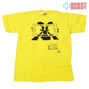 スタンリーデサンティス ビーバス & バットヘッド MTV 影 USA製 Tシャツ イエロー Lサイズ 1996