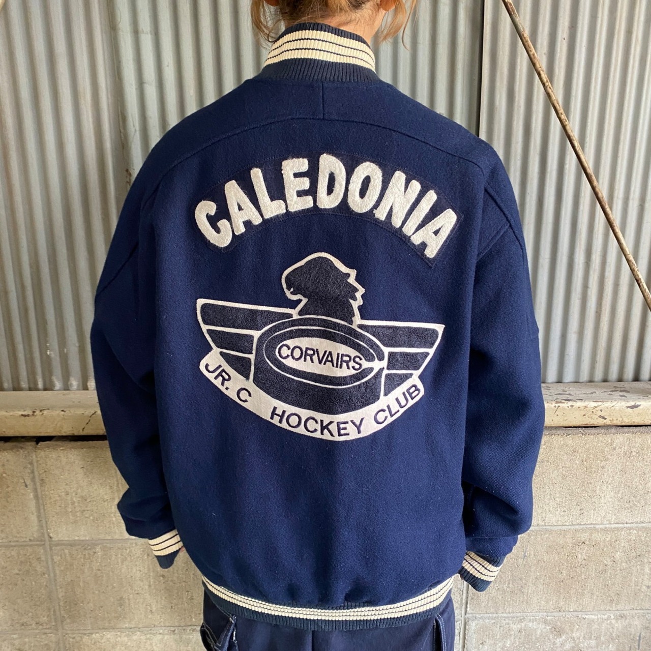 カナダ製 80年代〜90年代 ジュニアホッケーチーム ワッペン ウール  