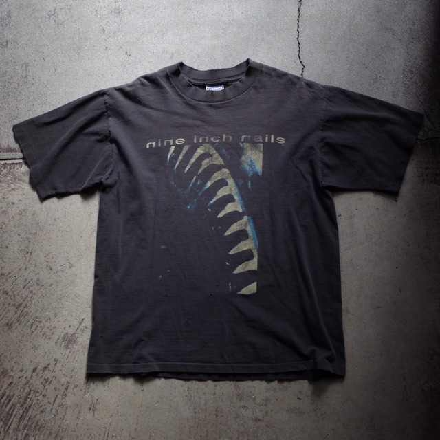 【VINTAGE】”nine inch nails” 90’s~ 『now i’m nothing』Printed Rock T-shirt s/s