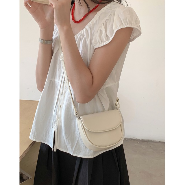 soft leather mini shoulder bag　L0537