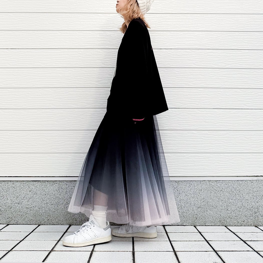 グラデーションチュールスカート | Q♡