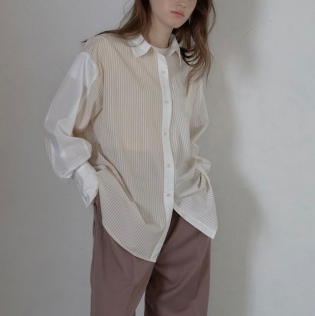 ユニセックスストライプシャツ