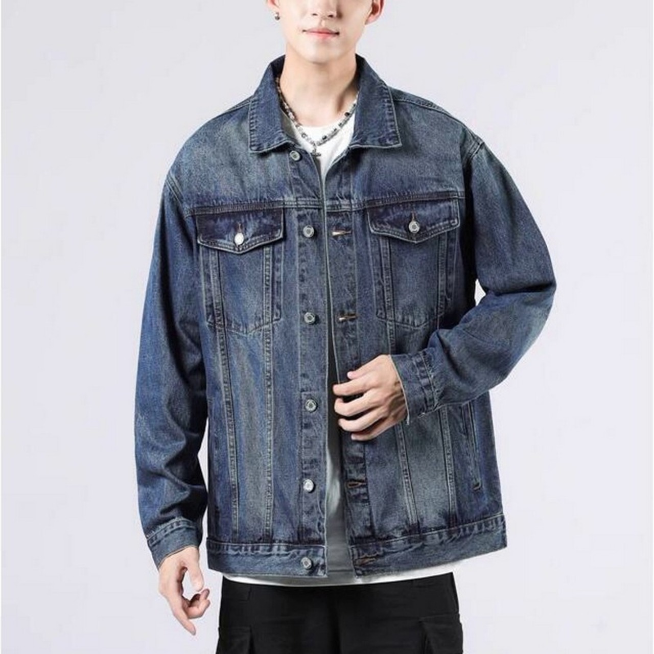 レトロウォッシュ デニムジャケット af0046