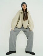 CLANE FAKE LEATHER BALLON JACKET