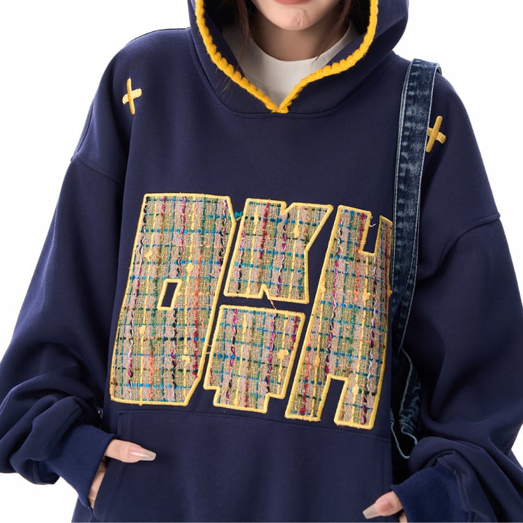 フード付き レギュラー丈 プルオーバー スウェットシャツ ◆3col L00078