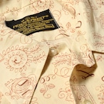 70s SEARS(シアーズ)総柄 オープンカラー 半袖シャツ ミントコンディション