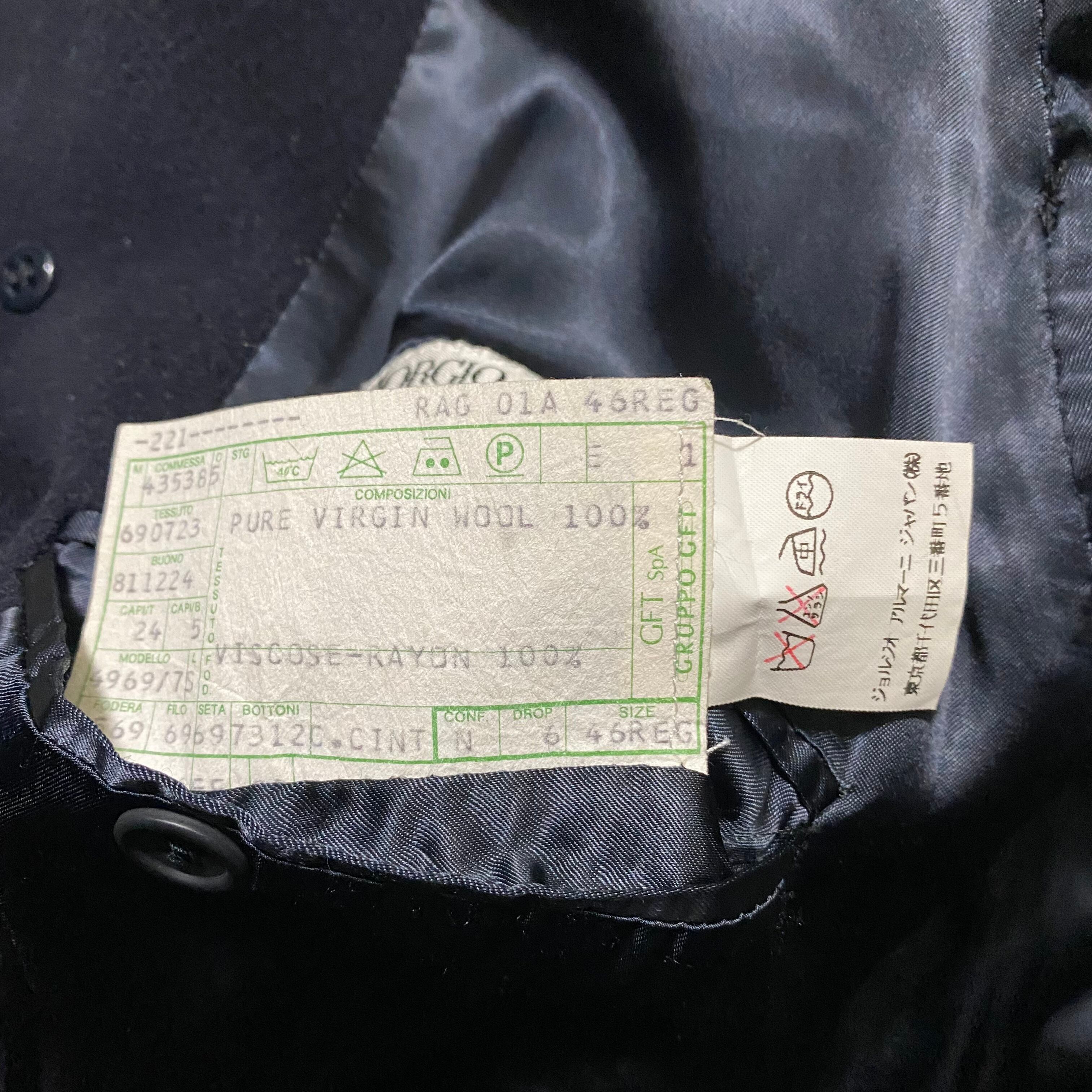 vintage GIORGIO ARMANI balmacaan coat | NOIR ONLINE