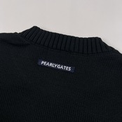 PEARLY GATES パーリーゲイツ ラビット柄 ニットセーター サイズ 1 /ブラック系/レディース/ゴルフ/ウサギ柄/非売品