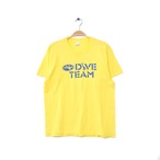 80S USA製 スクリーンスターズ DIVE DACOR プリント 半袖 Tシャツ メンズL シングルステッチ ヴィンテージ 古着 黄色 @BB0609