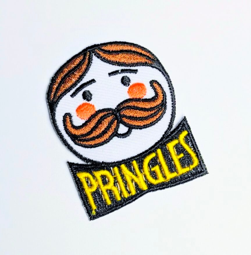 送料無料! ★刺繍アイロンワッペン★【 Pringles(プリングルズ)】 〚アメリカン雑貨 アメトイ〛