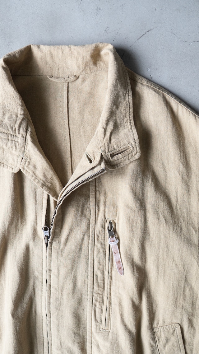 "INTERMEZZO" used Linen rayon cotton blouson