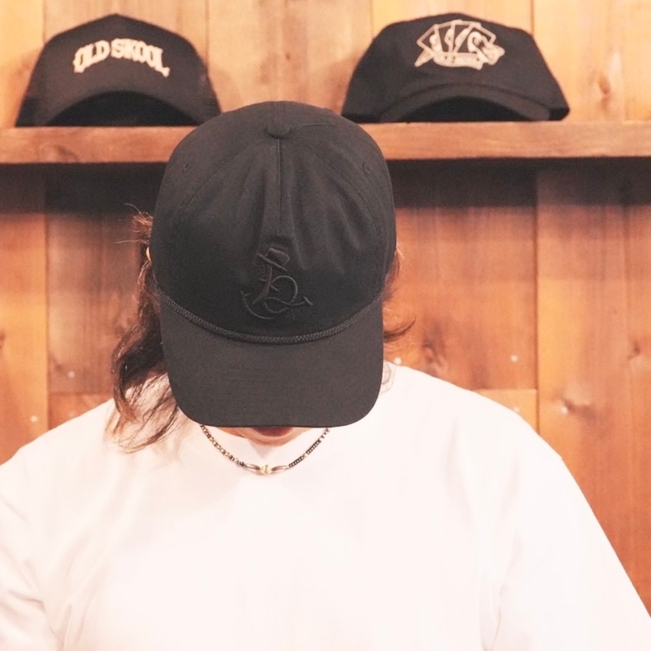 【gifthat × OLDSKOOL】gifthat × OLD SKOOL TOP HAT 5P CAP Black