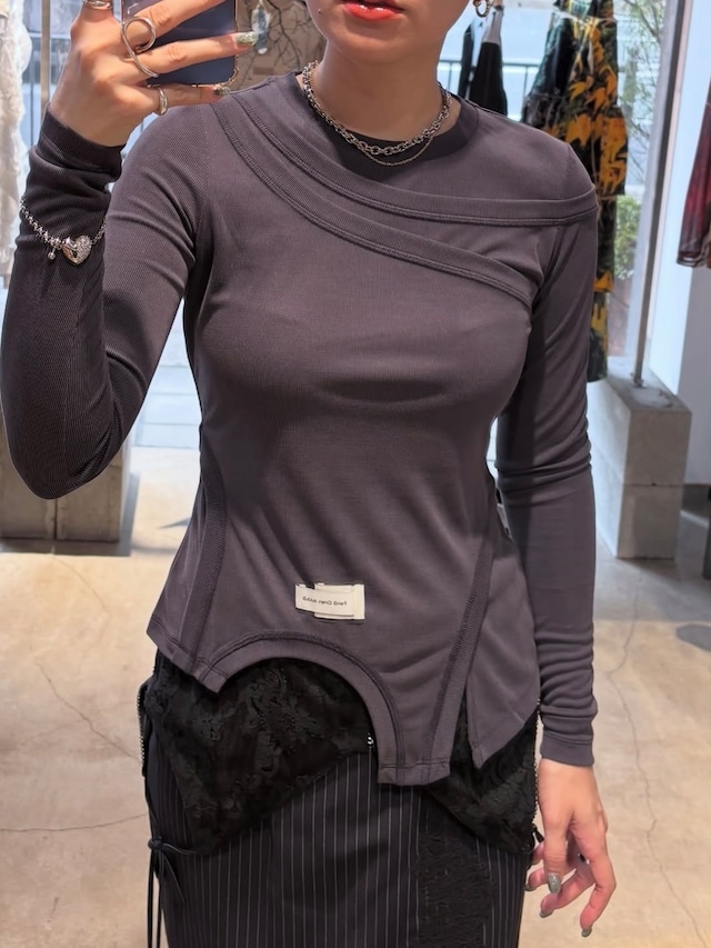 【25AW】Feng Chen Wang フェンチェンワン / 2 In 1 Jersey Top
