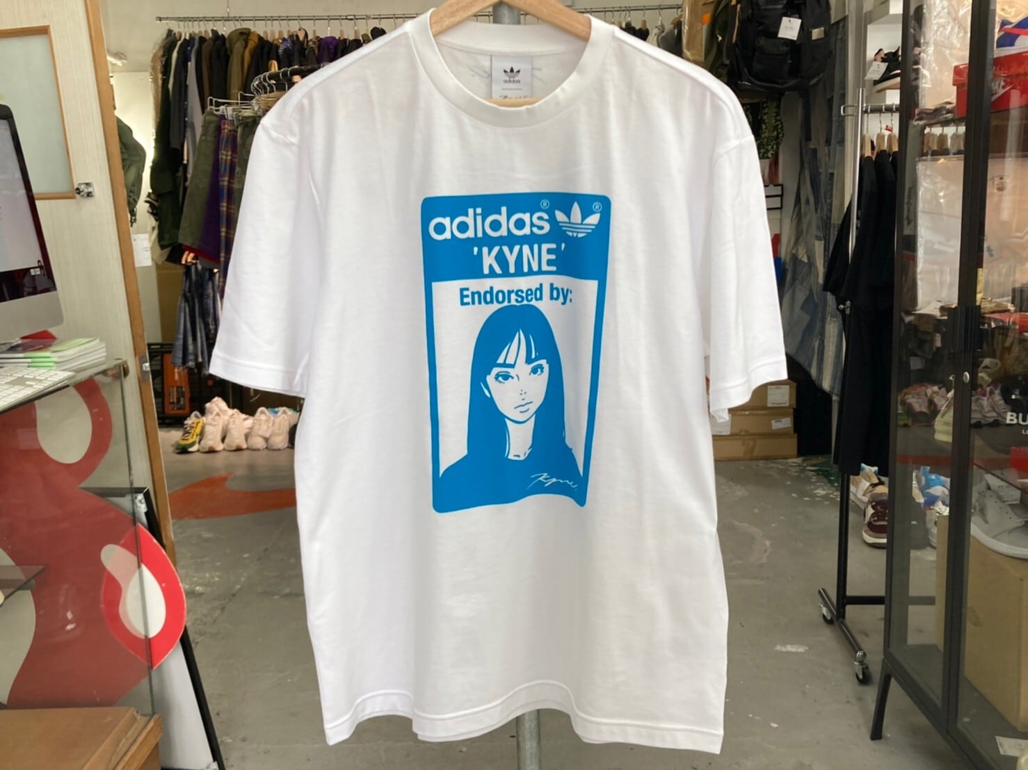 adidas × KYNE GRAPHIC TEE WHITE JP O HA9996 36707 | BRAND BUYERS OSAKA