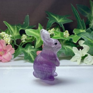 14.フローライトうさぎ・インテリア