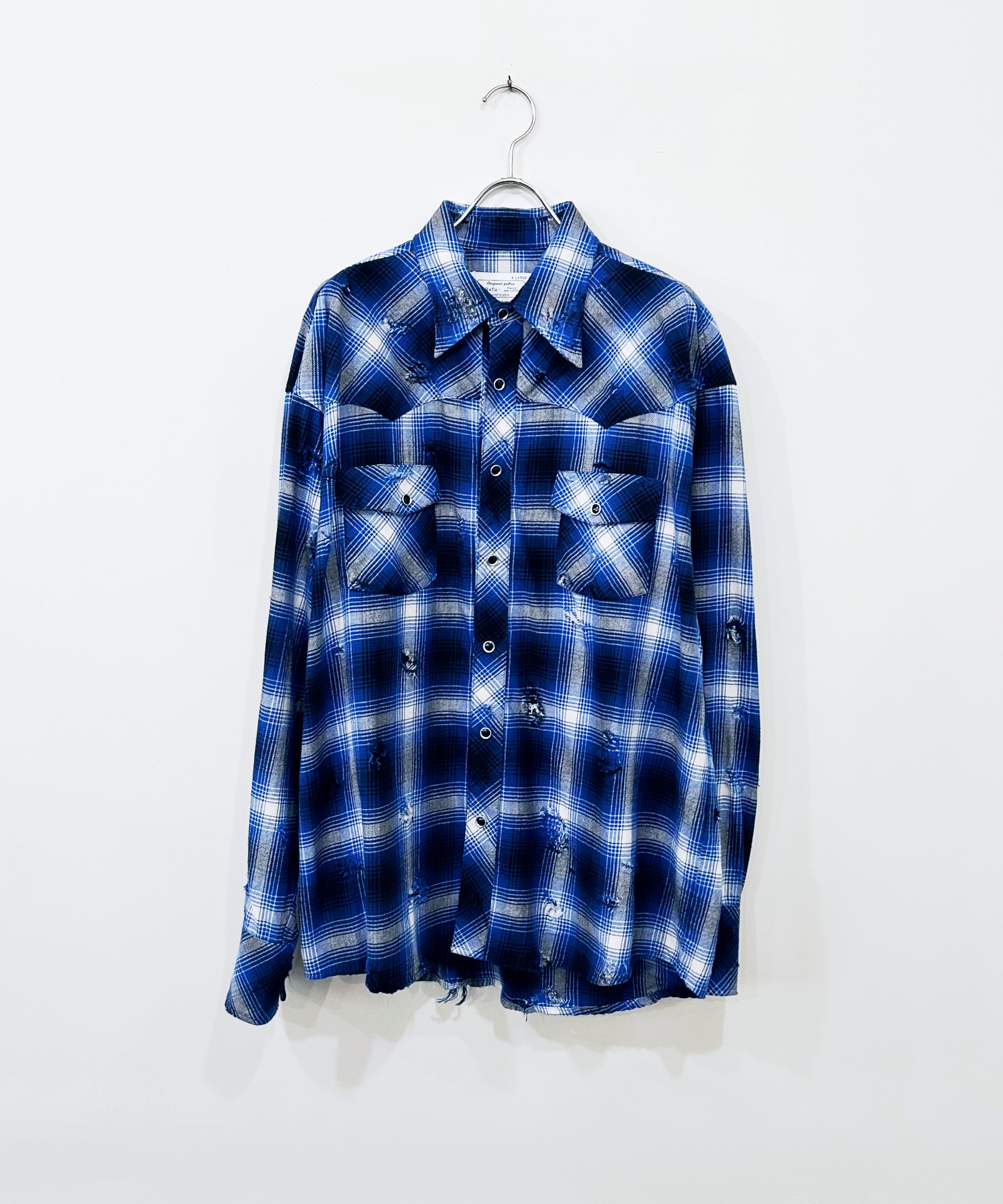 Rafu / Rafu002-23-02 WESTERN SHIRT (BLUE) | AfterSchool (アフター