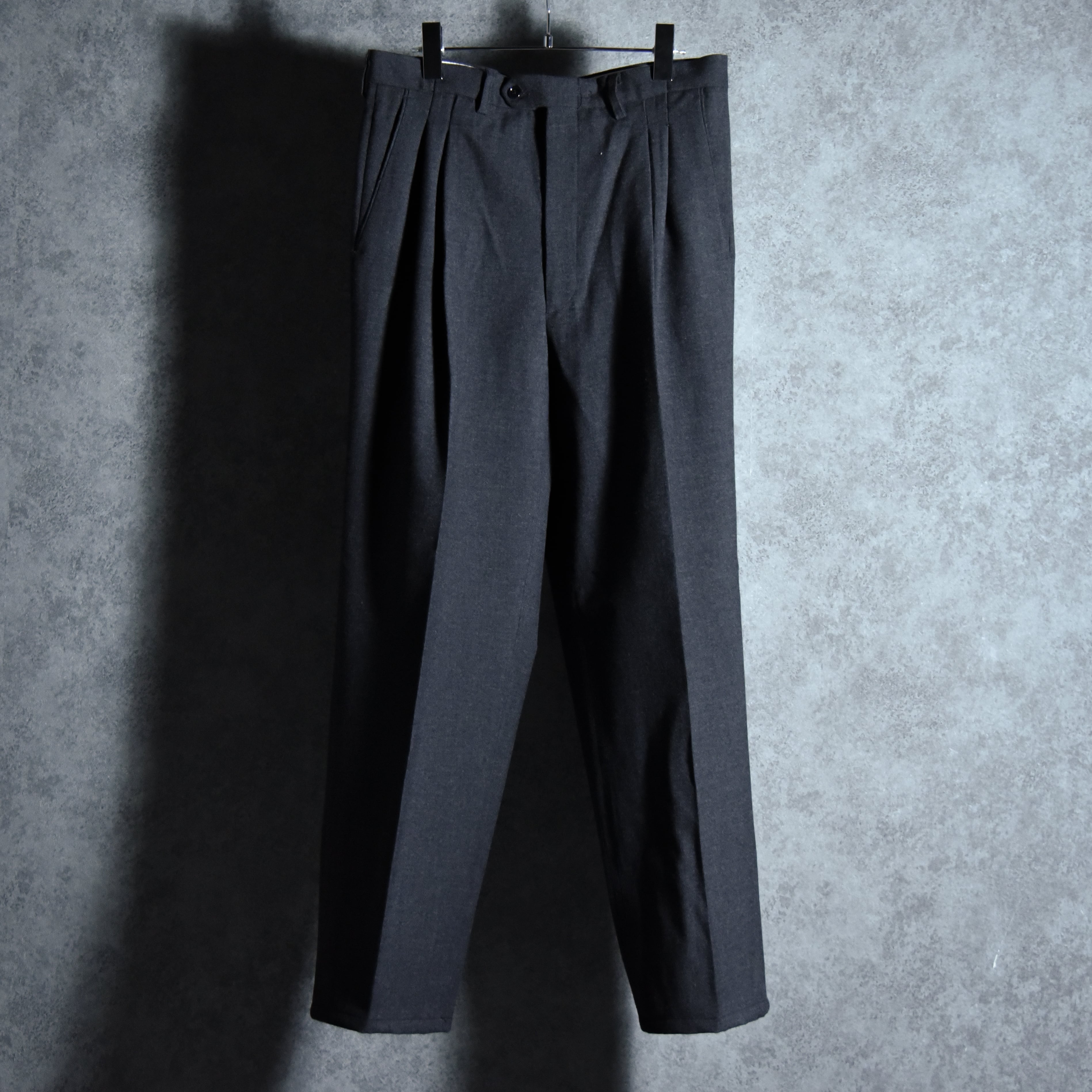 DEAD STOCK】Italian Navy Two-tuck Wool Trousers イタリア軍