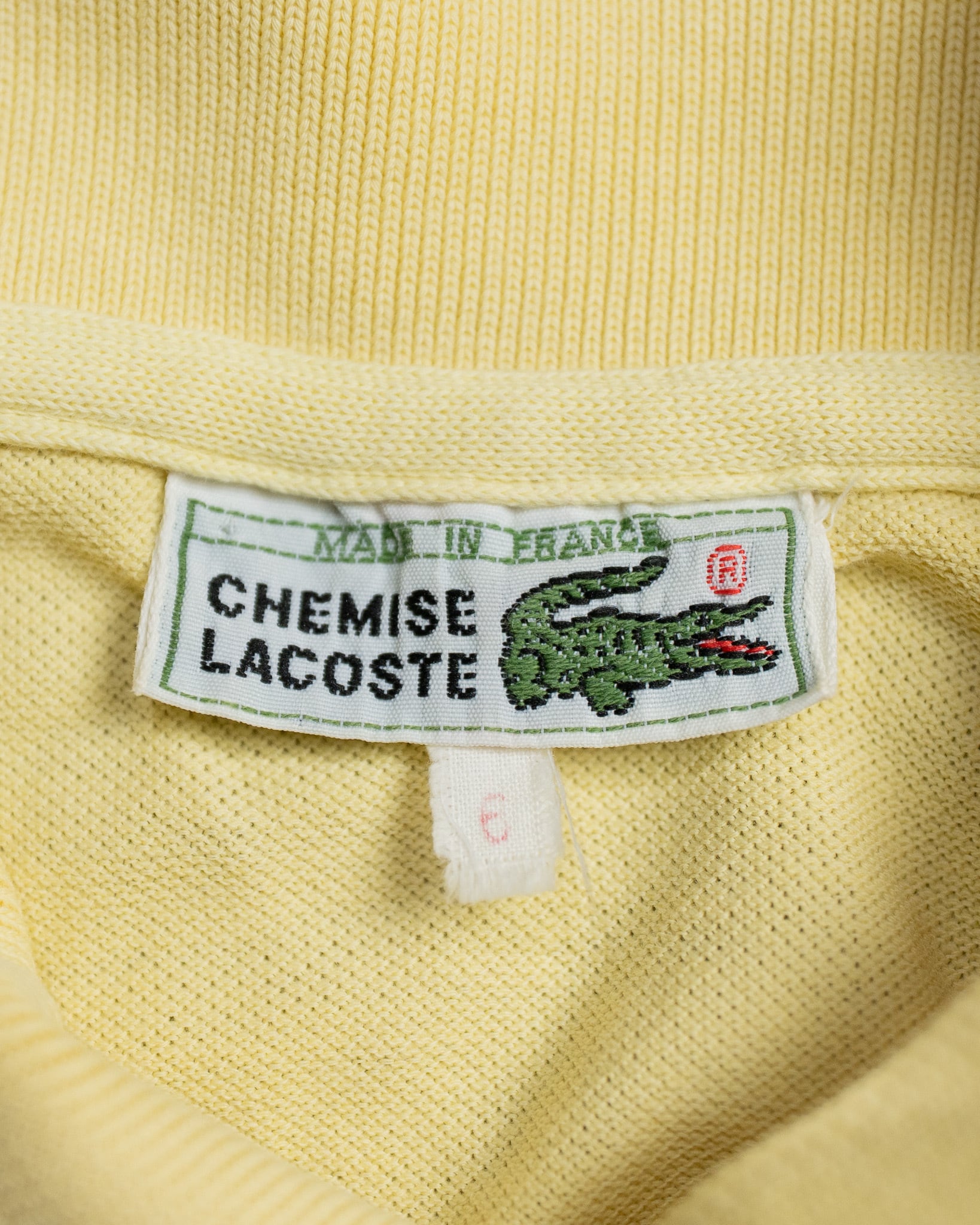 SIZE:6】70s CHEMISE LACOSTE Polo Shirts Made in France フレンチ