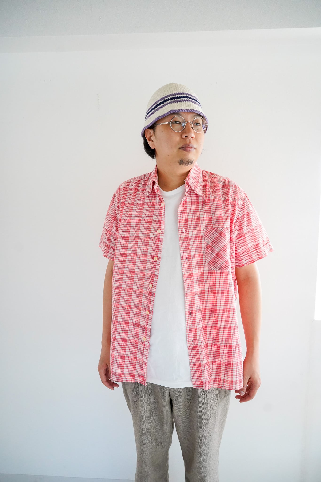【1990s】"Rally" Cotton 100% Short Sleeve Shirts / 6-189
