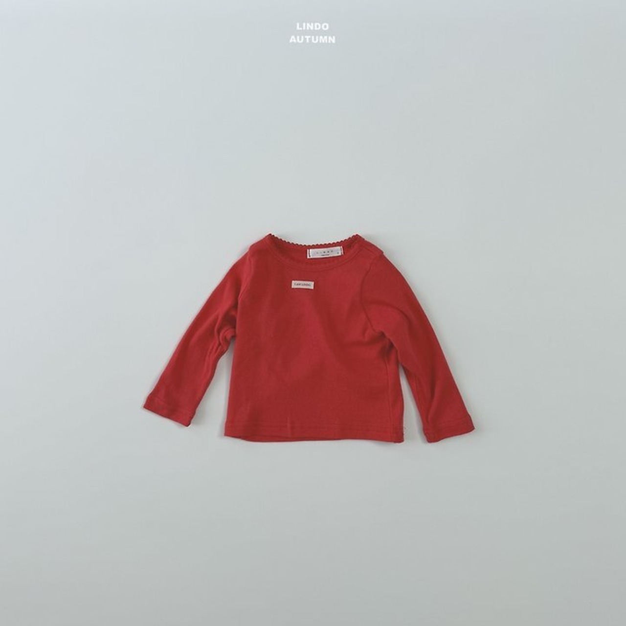 韓国子供服 / LINDO / デイ ラベル Tシャツ / 秋服 *XS~XL*
