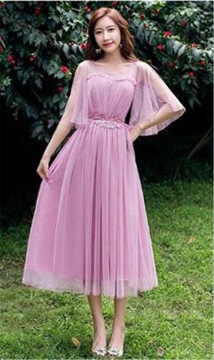 送料無料 未使用 発表会 パ－ティ－ フォ－マル チュール フリル ロング ドレス 7号 S [OPN2196]