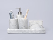 MARBLE TUMBLER - Rainforest Brown marble