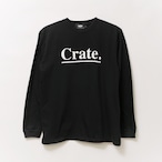 UNDER LINE LOGO L/S T-SHIRT BLACK