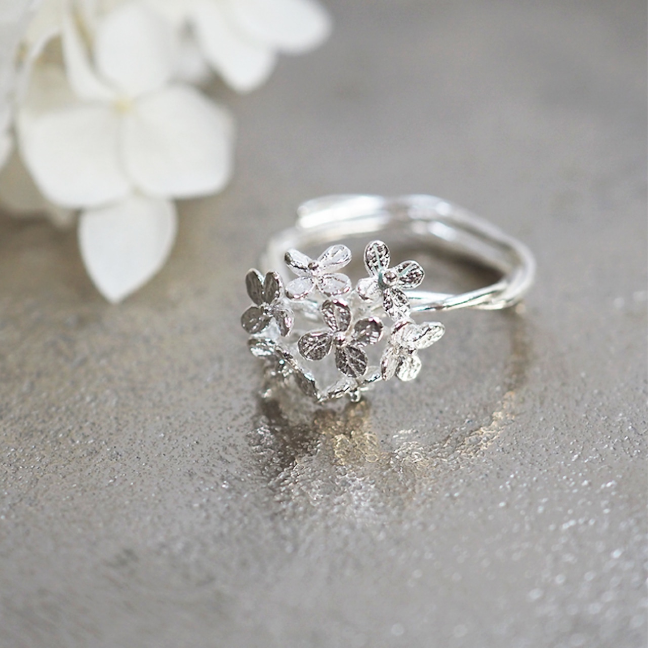 紫陽花のリング(silver)