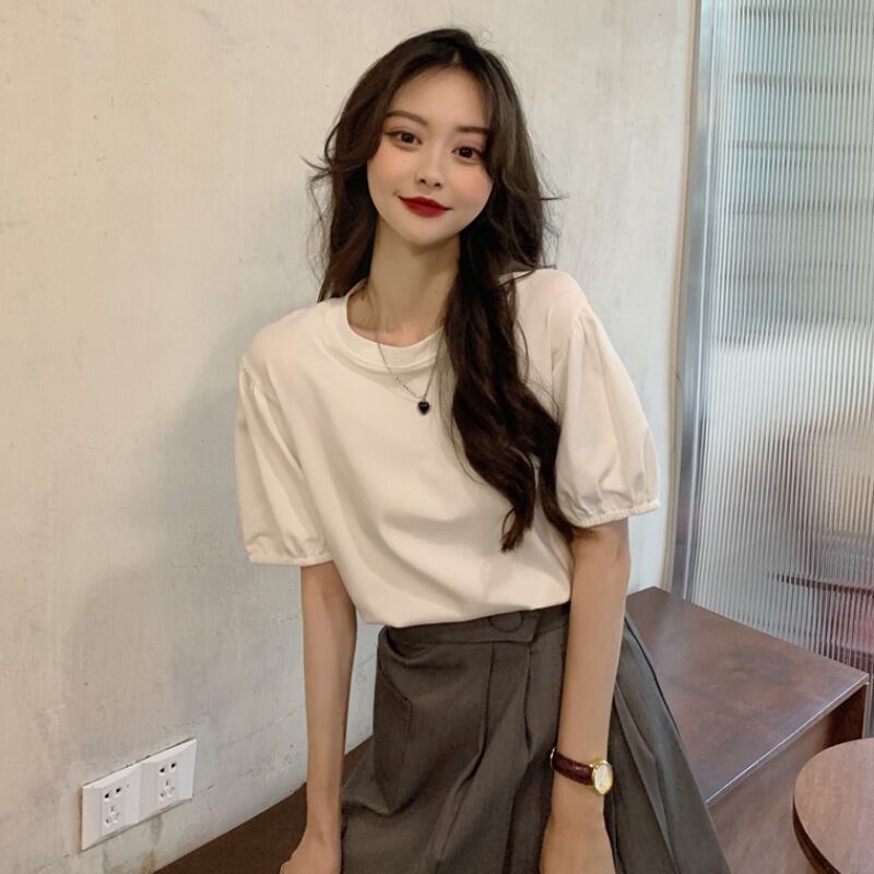 トップス サマーTシャツ 薄手ルーズスリーブ 大人ガーリー スウィート キュート カジュアル 夏物 1号婦人30451415249