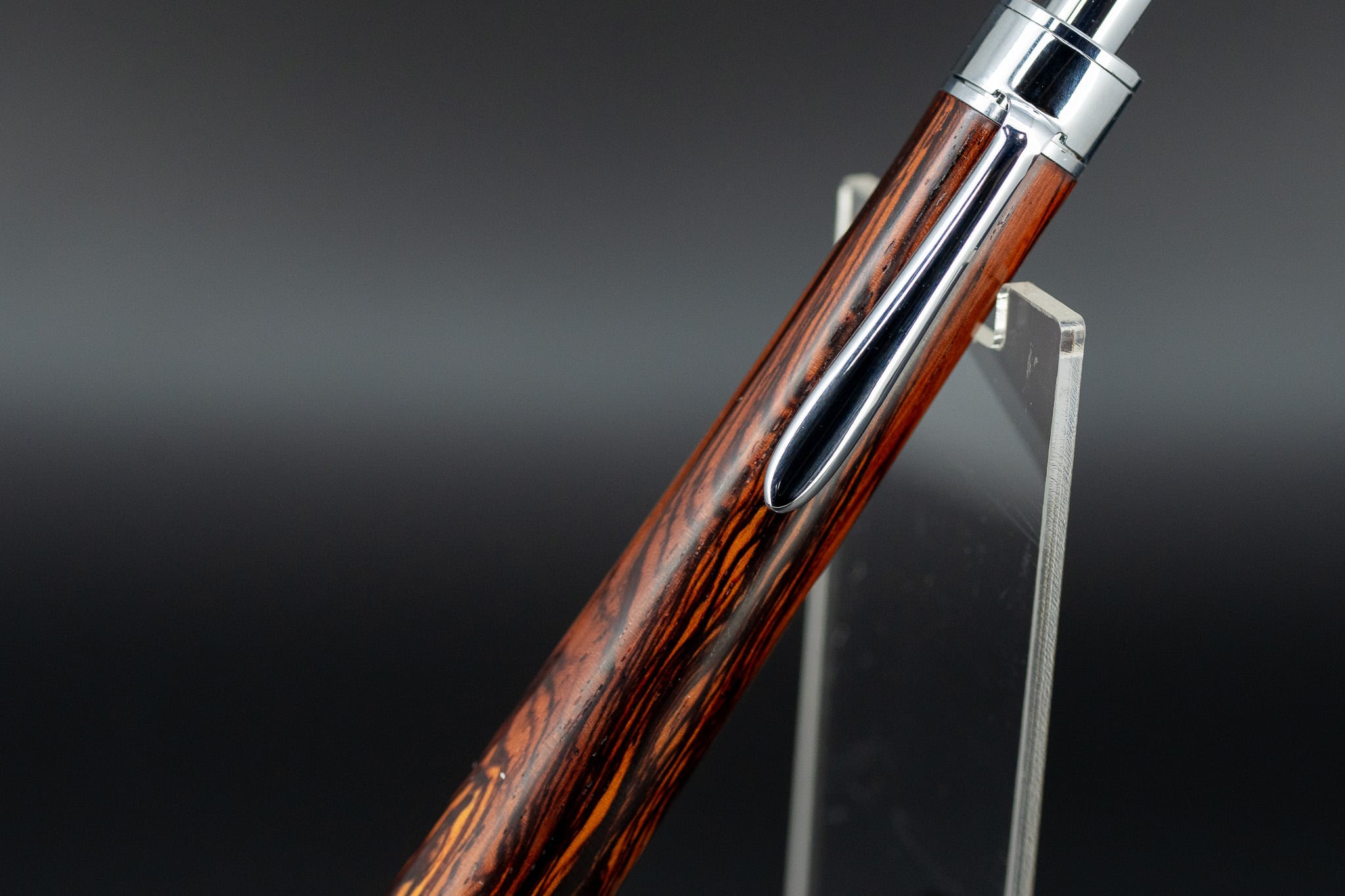 【東洋のローズウッド】 縞紫檀 変わり杢 特上 silver BP